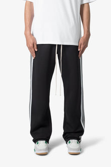 Tricot Side Stripe Pants | Black