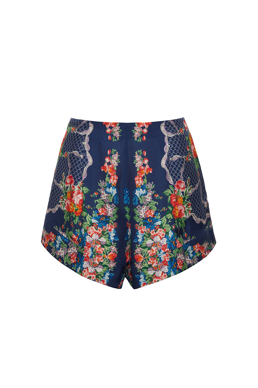Trish Shorts | Gemma Scarf Navy