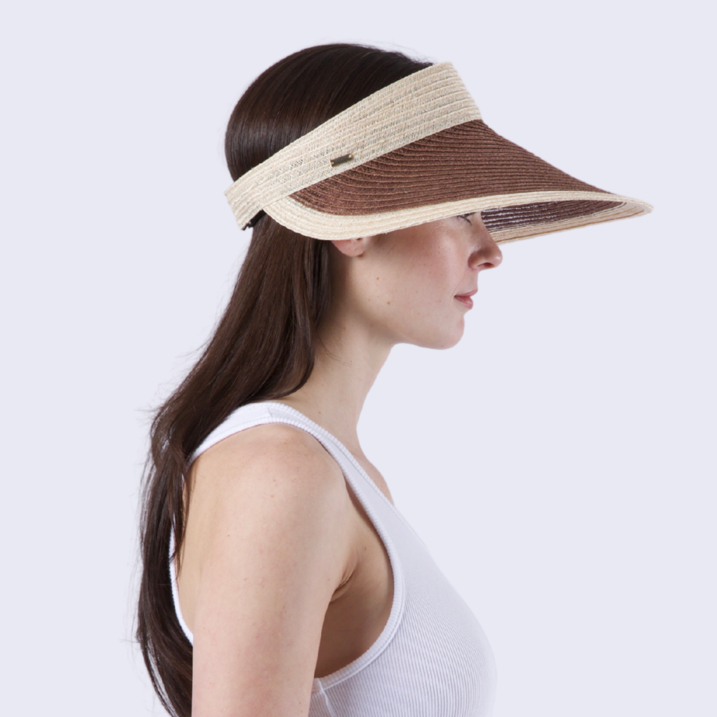 Trixie Visor | Natural/Chocolate
