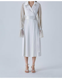 Tuileries Bridal Trench Dress | White