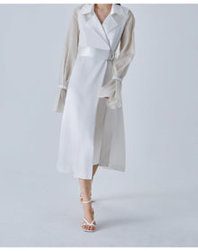 Tuileries Bridal Trench Dress | White