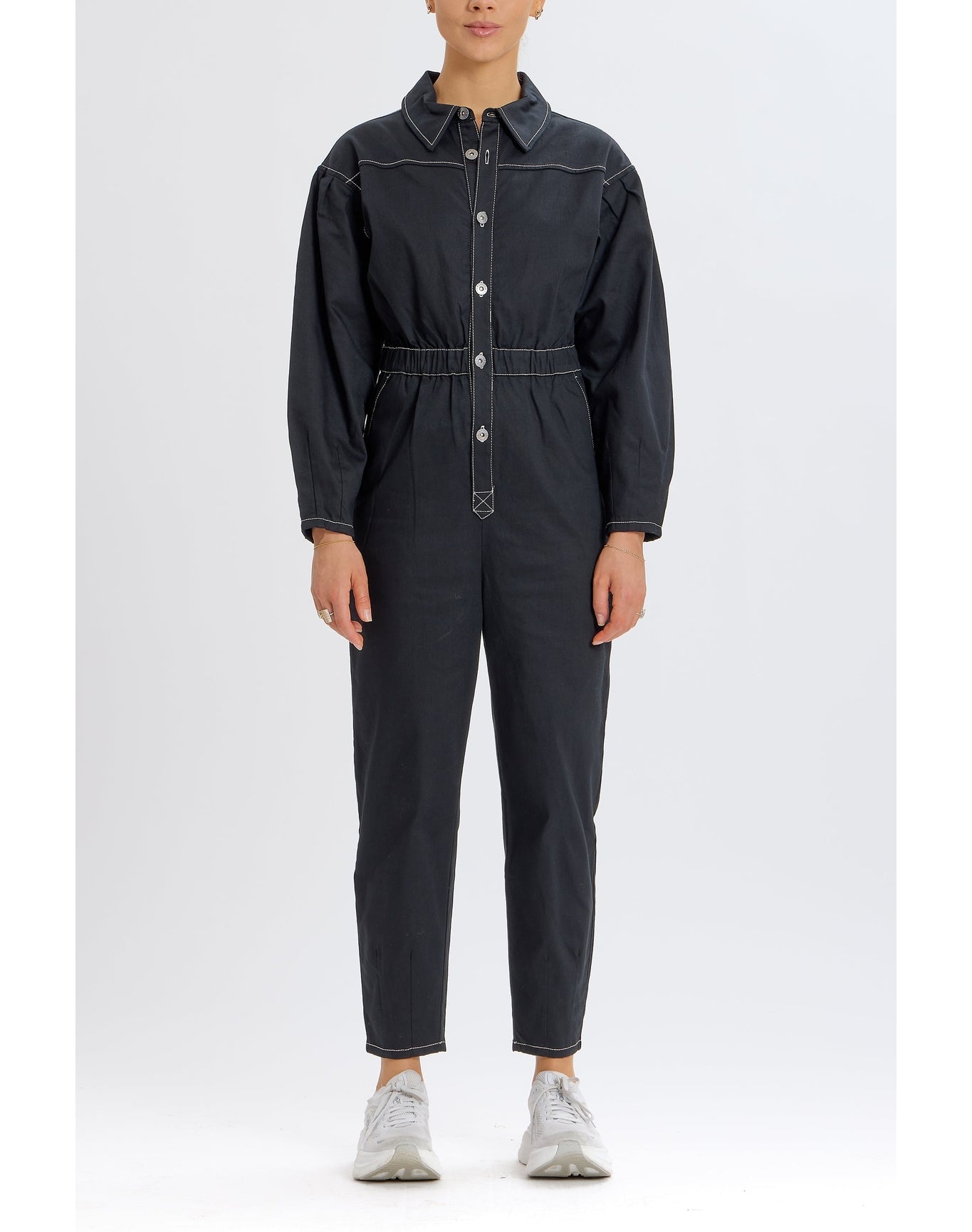 Twill Boiler Suit | Black