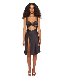 Twist Cut-Out Dress | Black