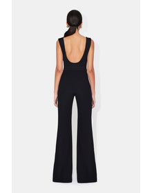 Twisted Bustier Jumpsuit | Black