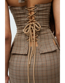 Twisted Halter Top | Brown