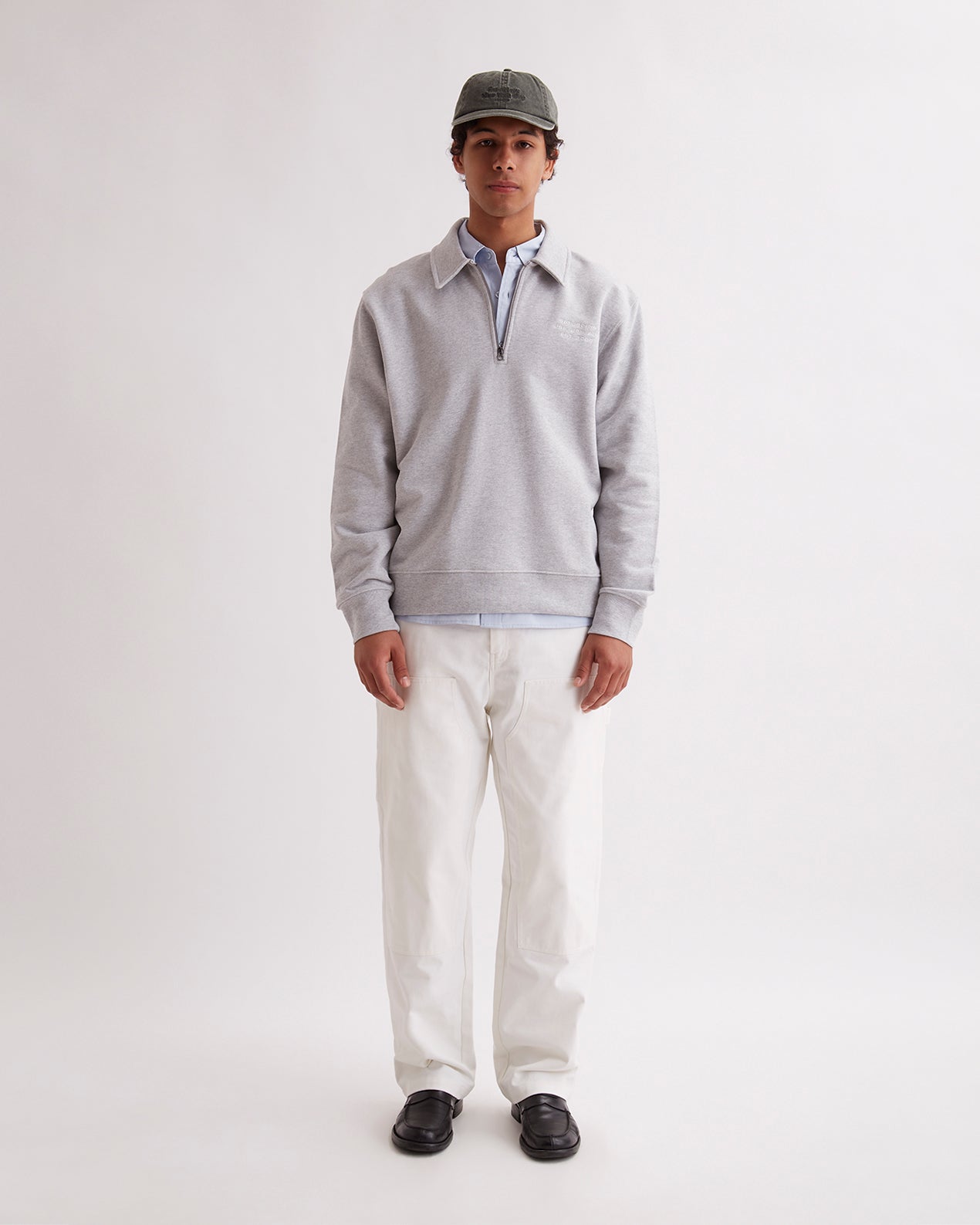 Mens | Mott International Quarter Zip | Ash Heather