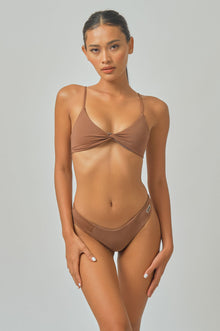 Tona Twisted Top / Cocoa - Bikinis & Beachwear | Blackbough Swim