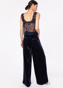 Rylie Velvet Pant | Navy