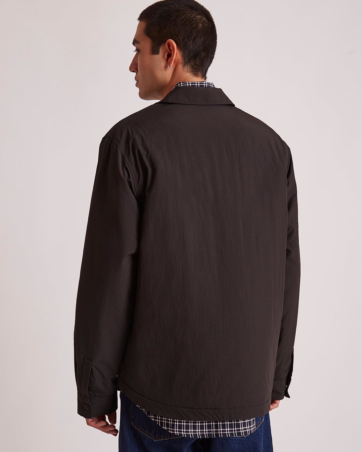 Mens | Rhodes Nylon Padded Overshirt | Black