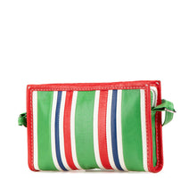 Balenciaga | Pre-Owned Lambskin Bazar Crossbody | Green