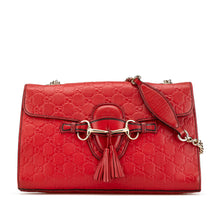 Gucci | Pre-Owned Medium Guccissima Emily Shoulder Bag | Red