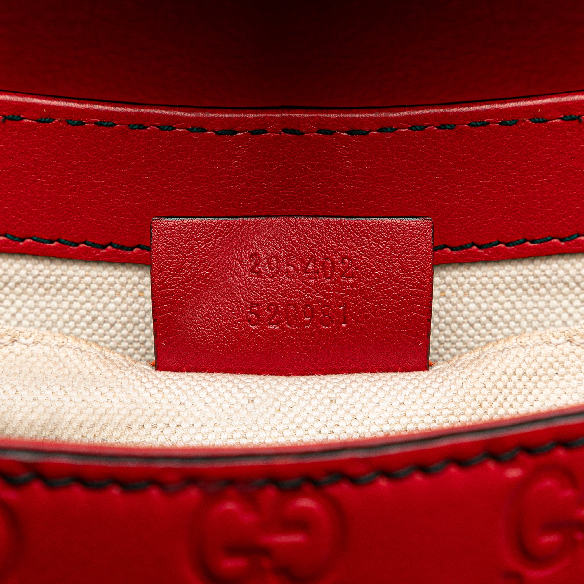 Gucci | Pre-Owned Medium Guccissima Emily Shoulder Bag | Red