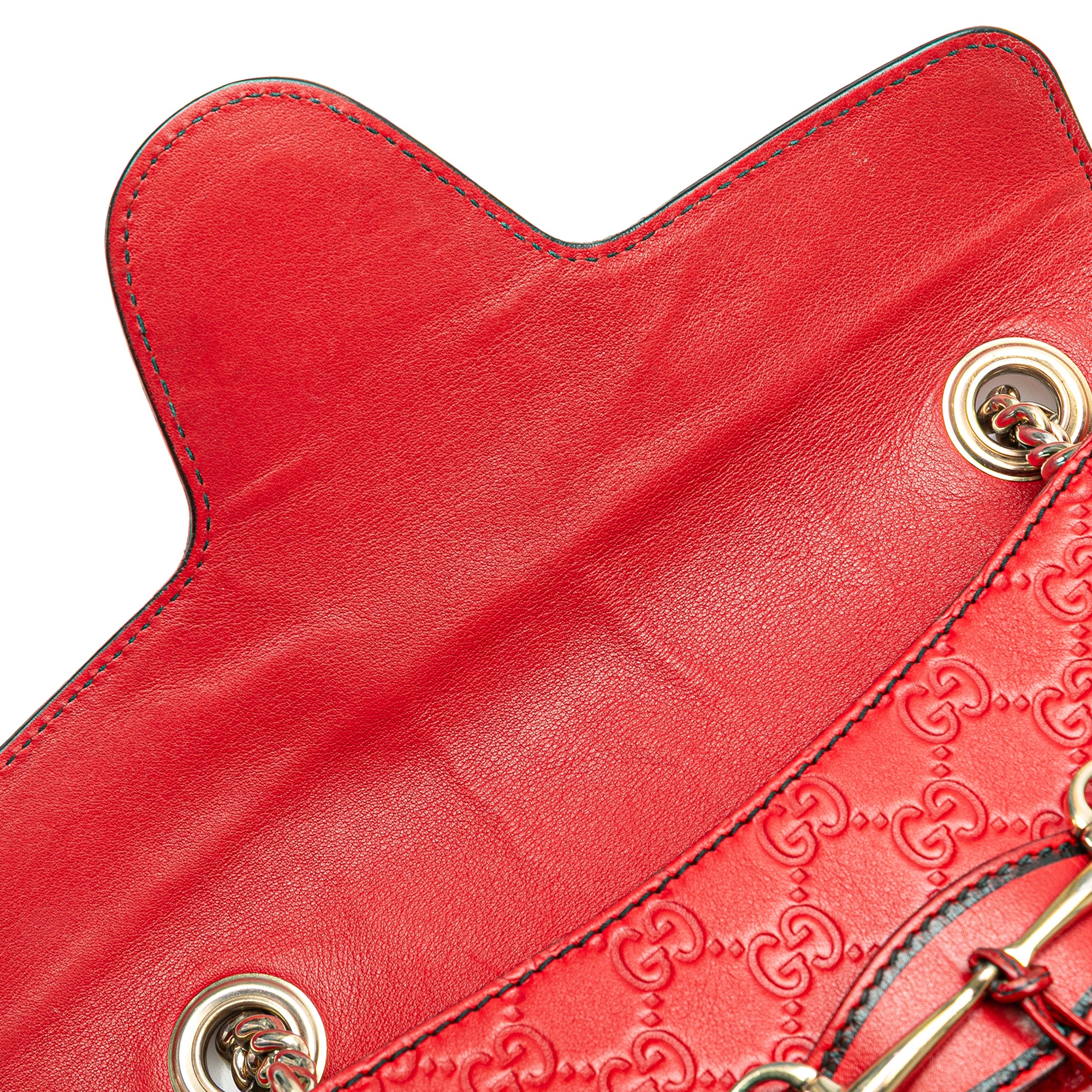 Gucci | Pre-Owned Medium Guccissima Emily Shoulder Bag | Red