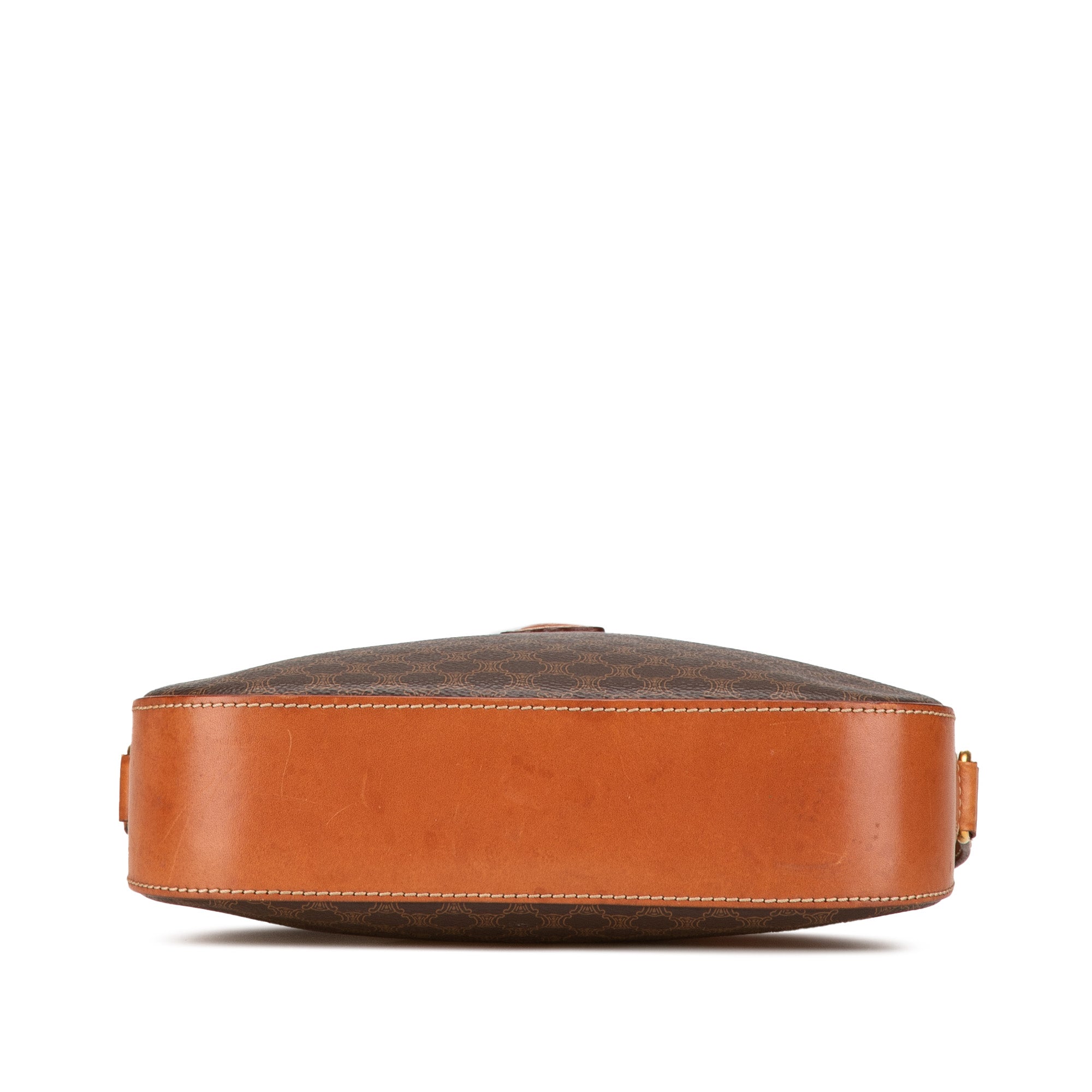 Celine | Pre-Owned Macadam Coated Canvas Crossbody | Brown