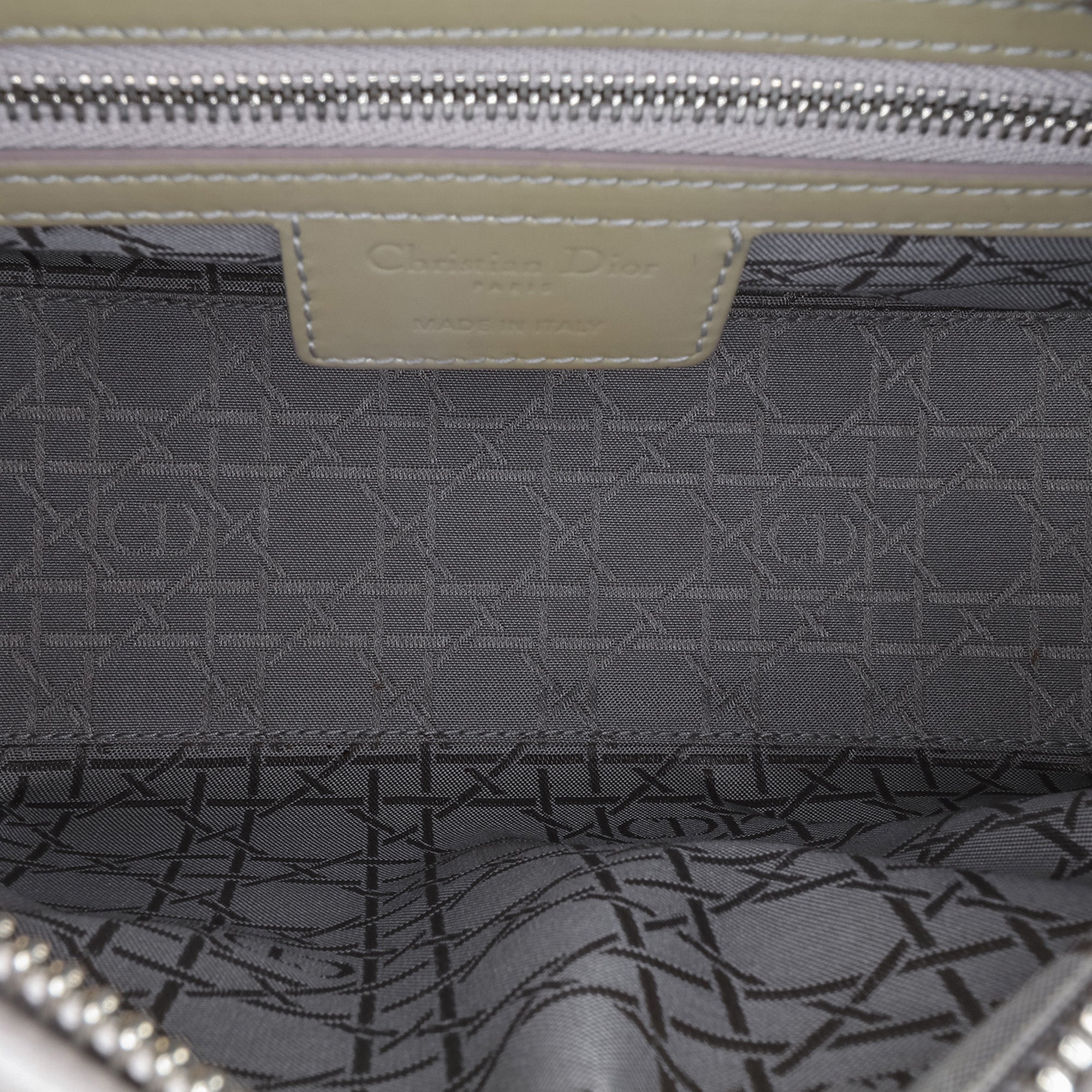 Dior | Pre-Owned Medium Patent Cannage Lady - II | Brown/Caramel