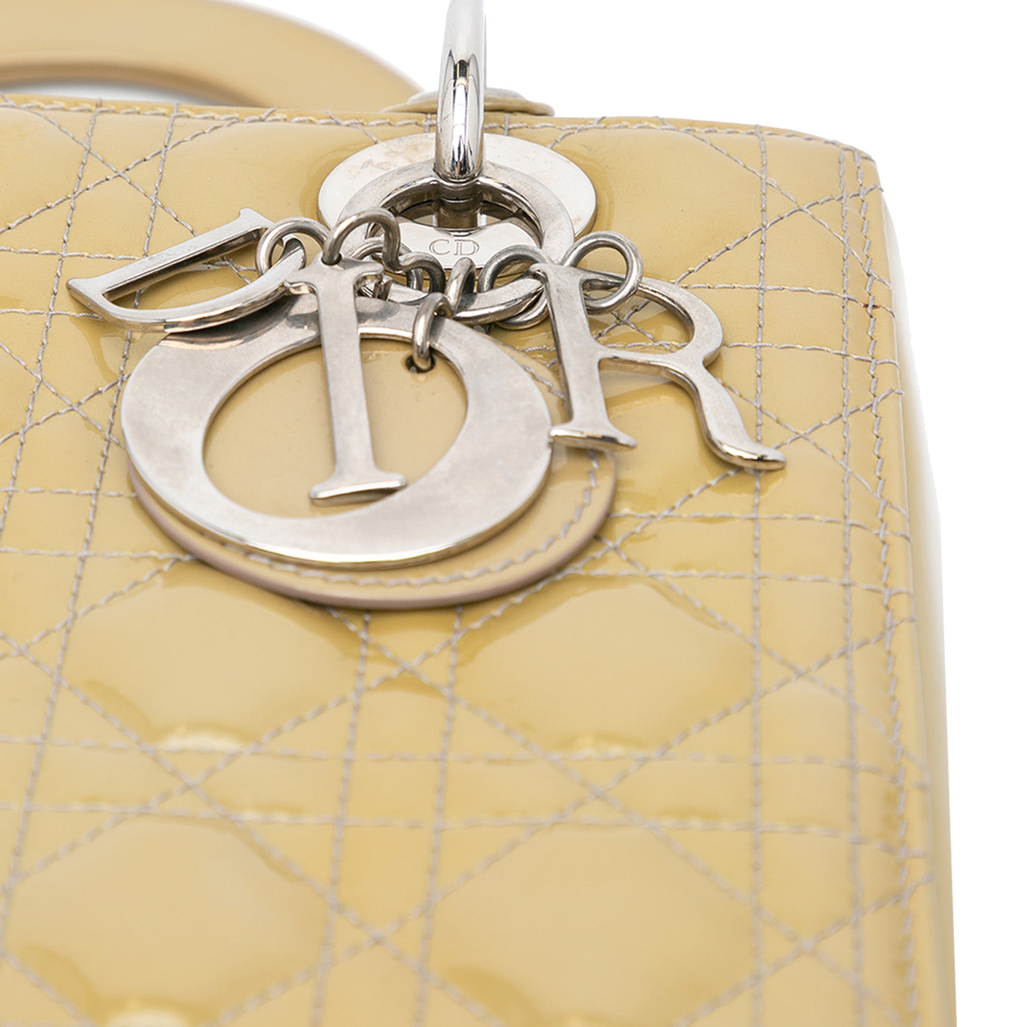 Dior | Pre-Owned Medium Patent Cannage Lady - II | Brown/Caramel