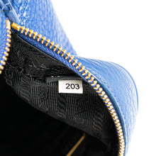 Prada | Pre-Owned Vitello Daino Cosmetic Pouch | Blue