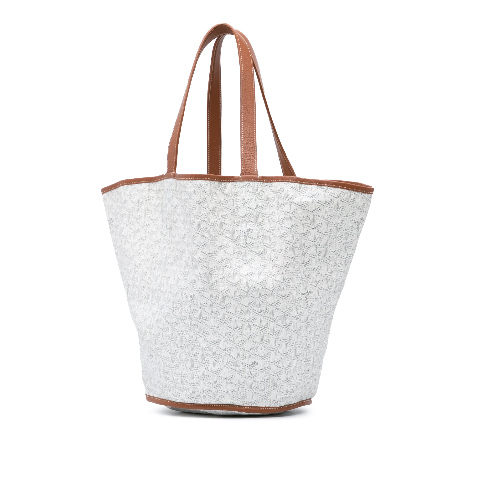 Goyard | Pre-Owned Goyardine Reversible Belharra Tote | WhiteBrownBrown