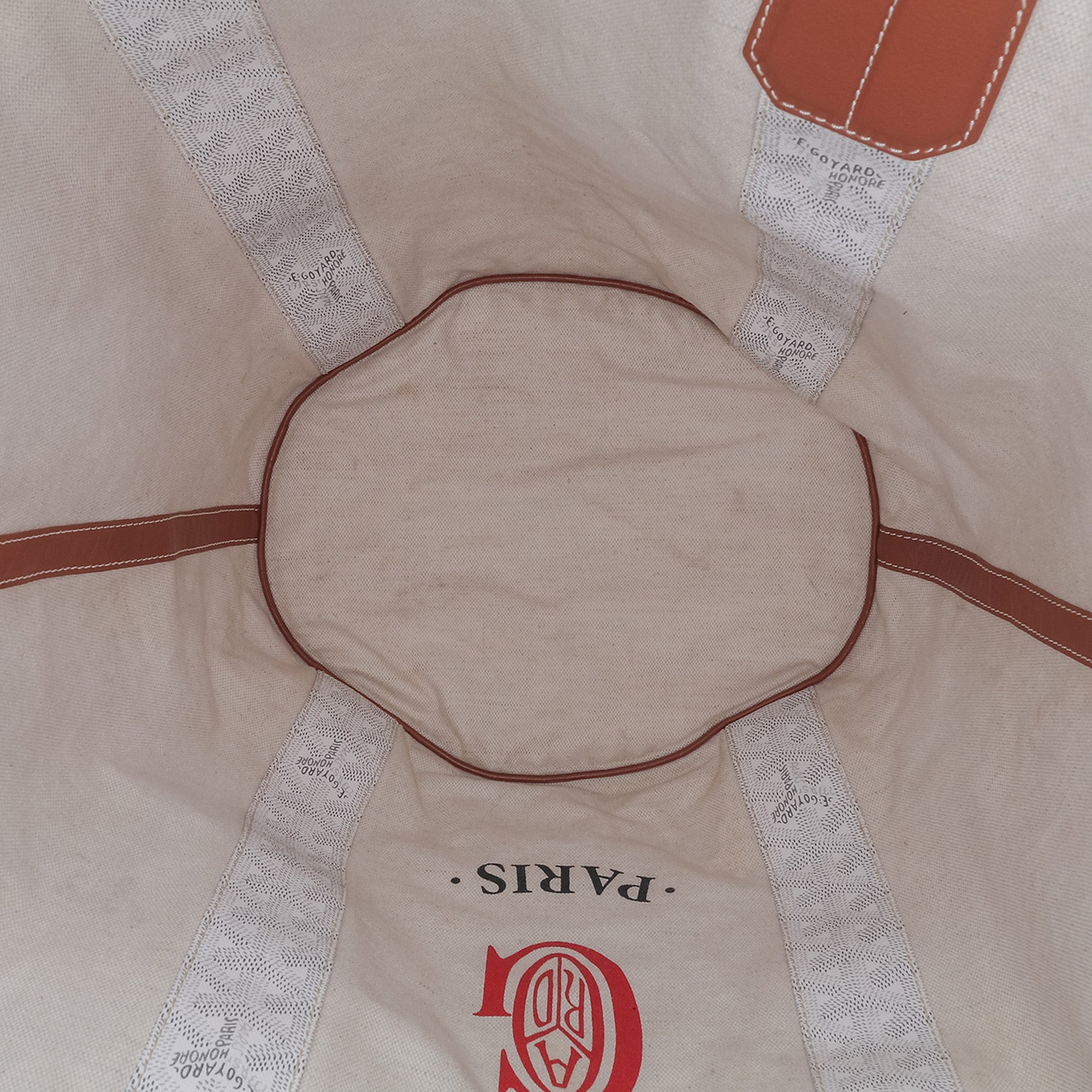 Goyard | Pre-Owned Goyardine Reversible Belharra Tote | WhiteBrownBrown