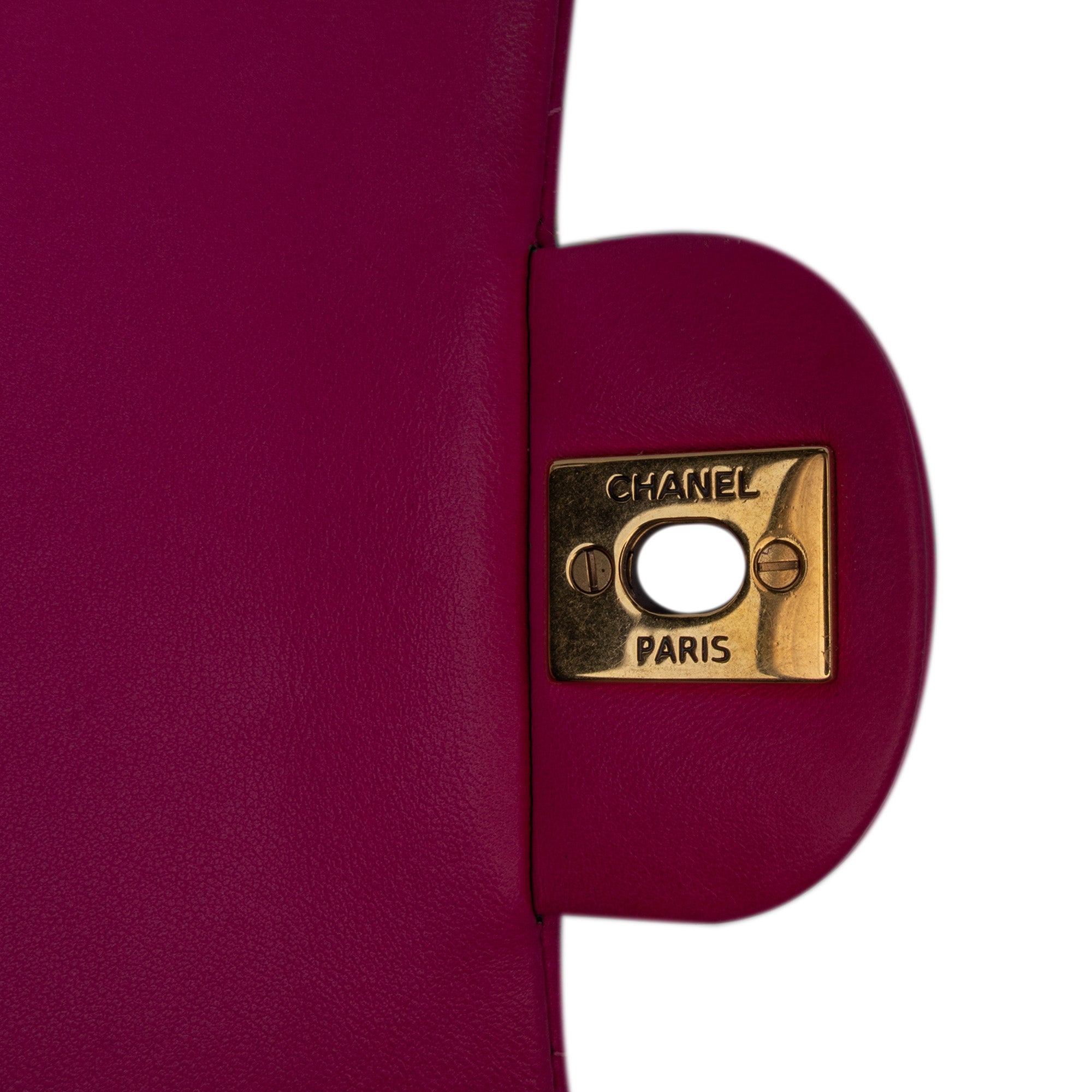 Chanel | Pre-Owned Medium Classic Chevron Lambskin Double Flap - II | Pink/Blush