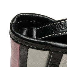 Balenciaga | Pre-Owned Small Lambskin Barbes East West Striped Shopper Tote | Pink