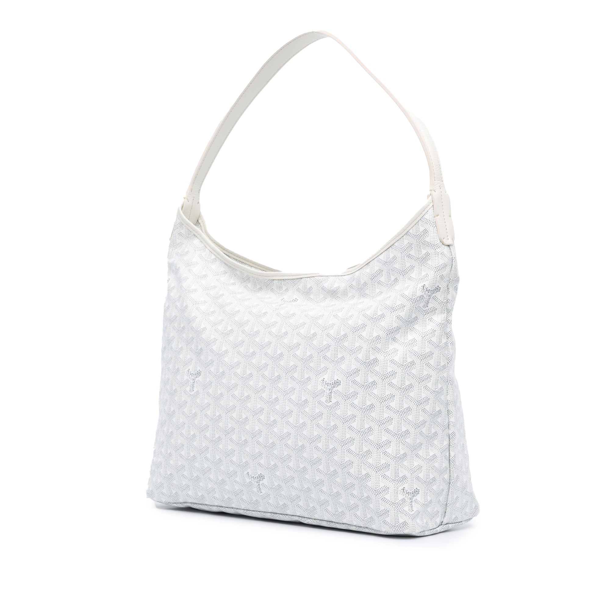 Goyard | Pre-Owned Goyardine Boheme Hobo - II | White