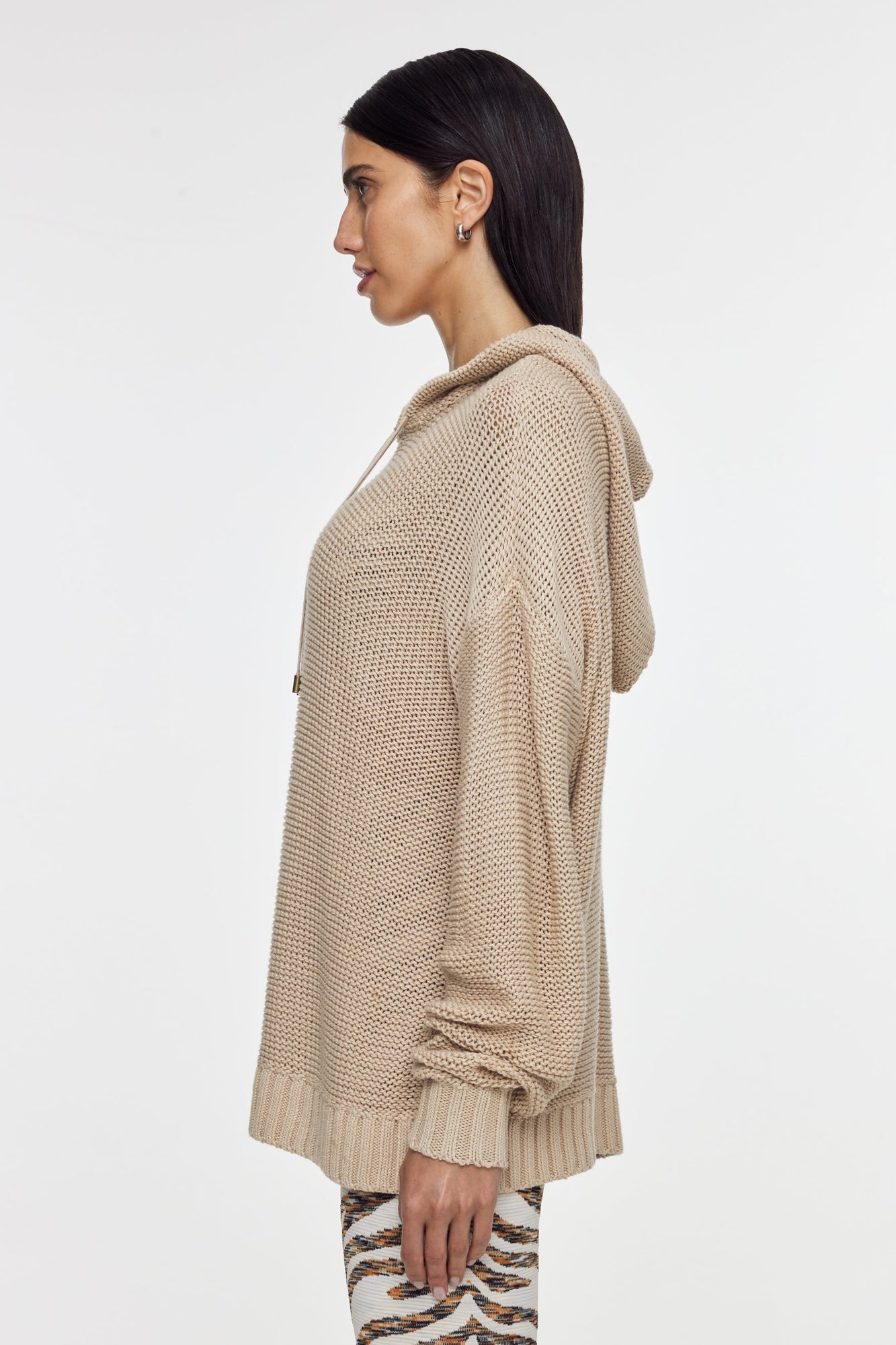 The Upside | Abbey Knit Hoodie | Pebble
