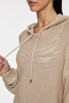 The Upside | Abbey Knit Hoodie | Pebble