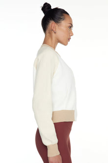 The Upside | Rodeo Hallie Knit Bomber | White