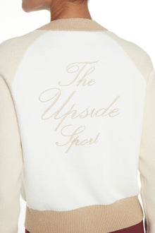 The Upside | Rodeo Hallie Knit Bomber | White