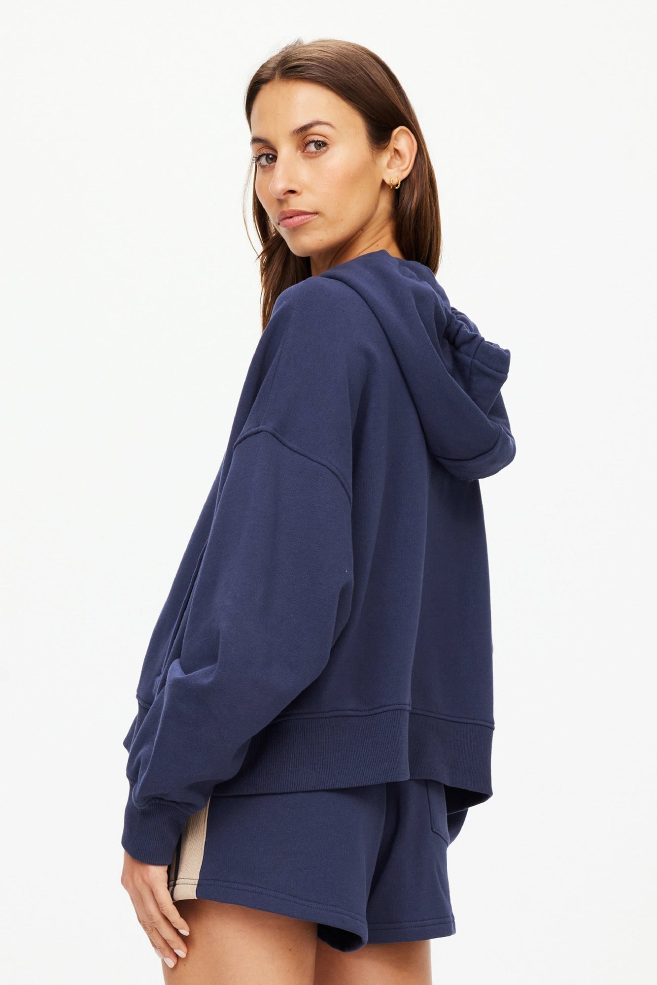 The Upside | Cascade Jude Crop Hoodie | Navy