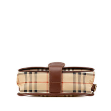Burberry | Pre-Owned Haymarket Check Coated Canvas Crossbody | Brown/Beige