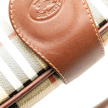 Burberry | Pre-Owned Haymarket Check Coated Canvas Crossbody | Brown/Beige