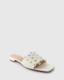 Women | Until We Meet Stud Slide | Cream