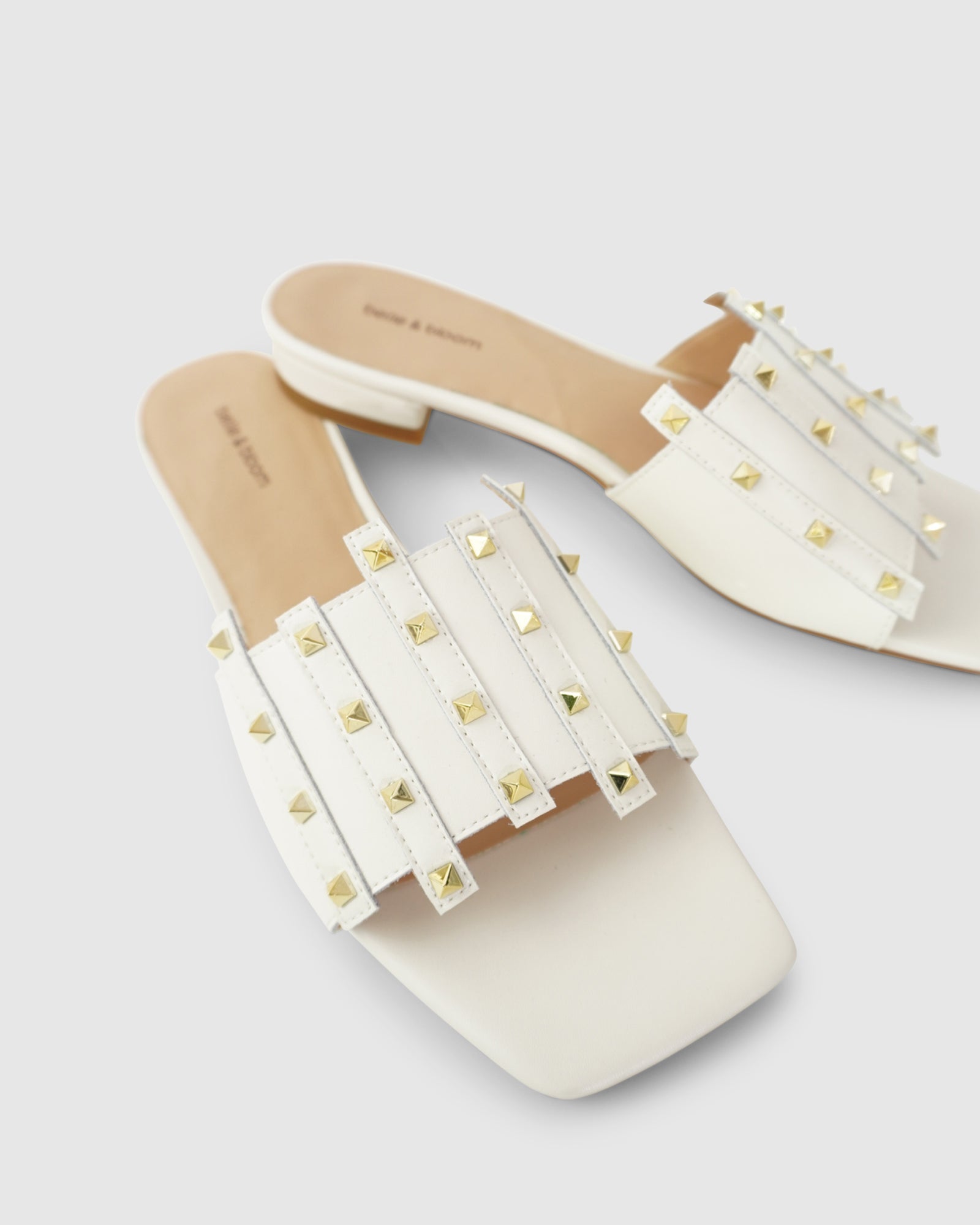 Women | Until We Meet Stud Slide | Cream