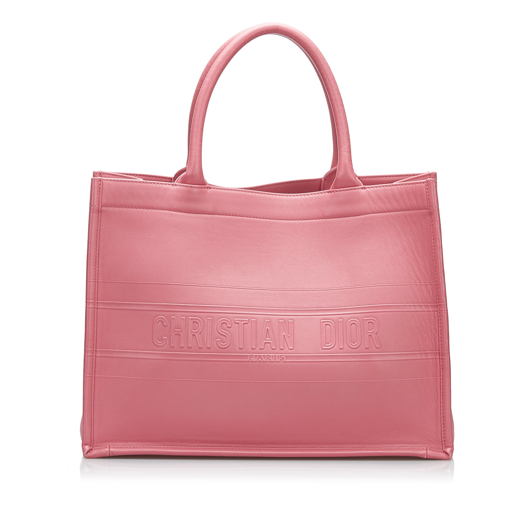Dior | Pre-Owned Medium Embossed Book Tote - I | Pink
