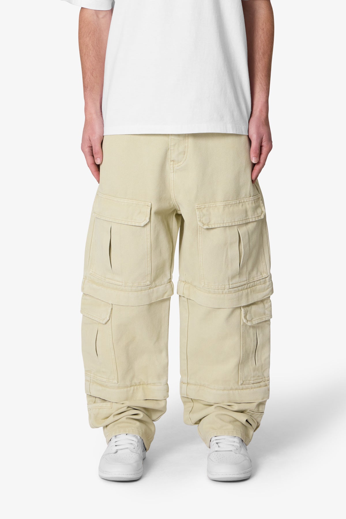 Ultra Baggy Channel Cargo Denim | Tan