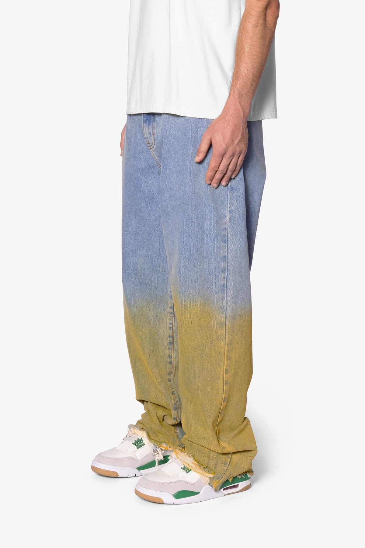 Ultra Baggy Dual Gradient Washed Denim | Blue