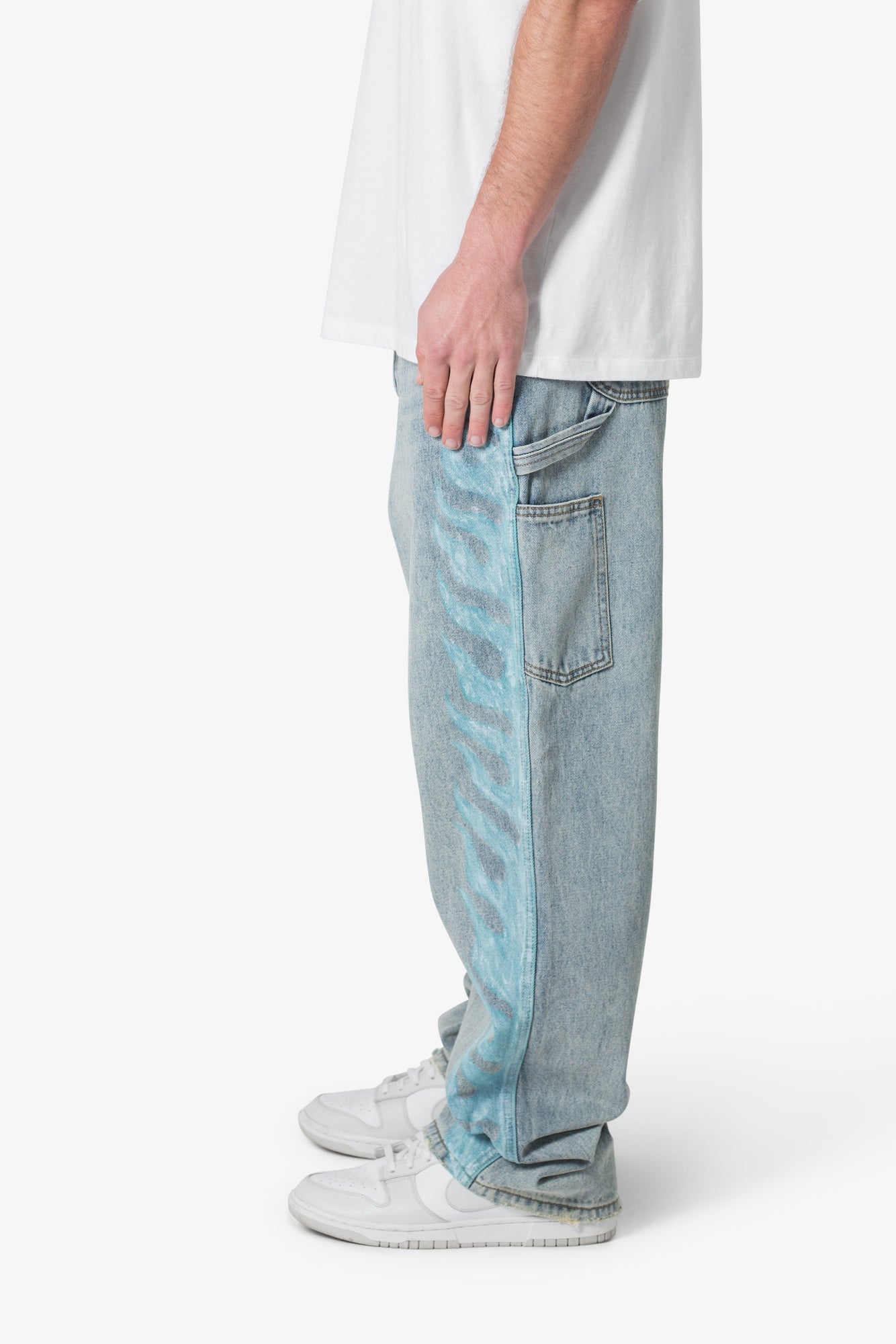 Ultra Baggy Flame Denim | Blue