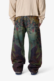 Ultra Baggy Leopard Denim | Multi