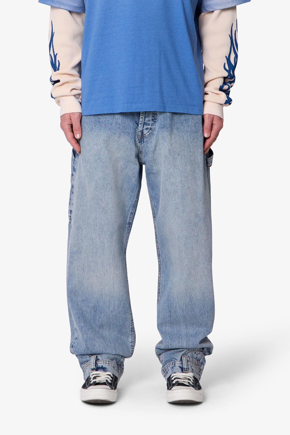 Ultra Baggy Reconstructed Denim | Washed Blue