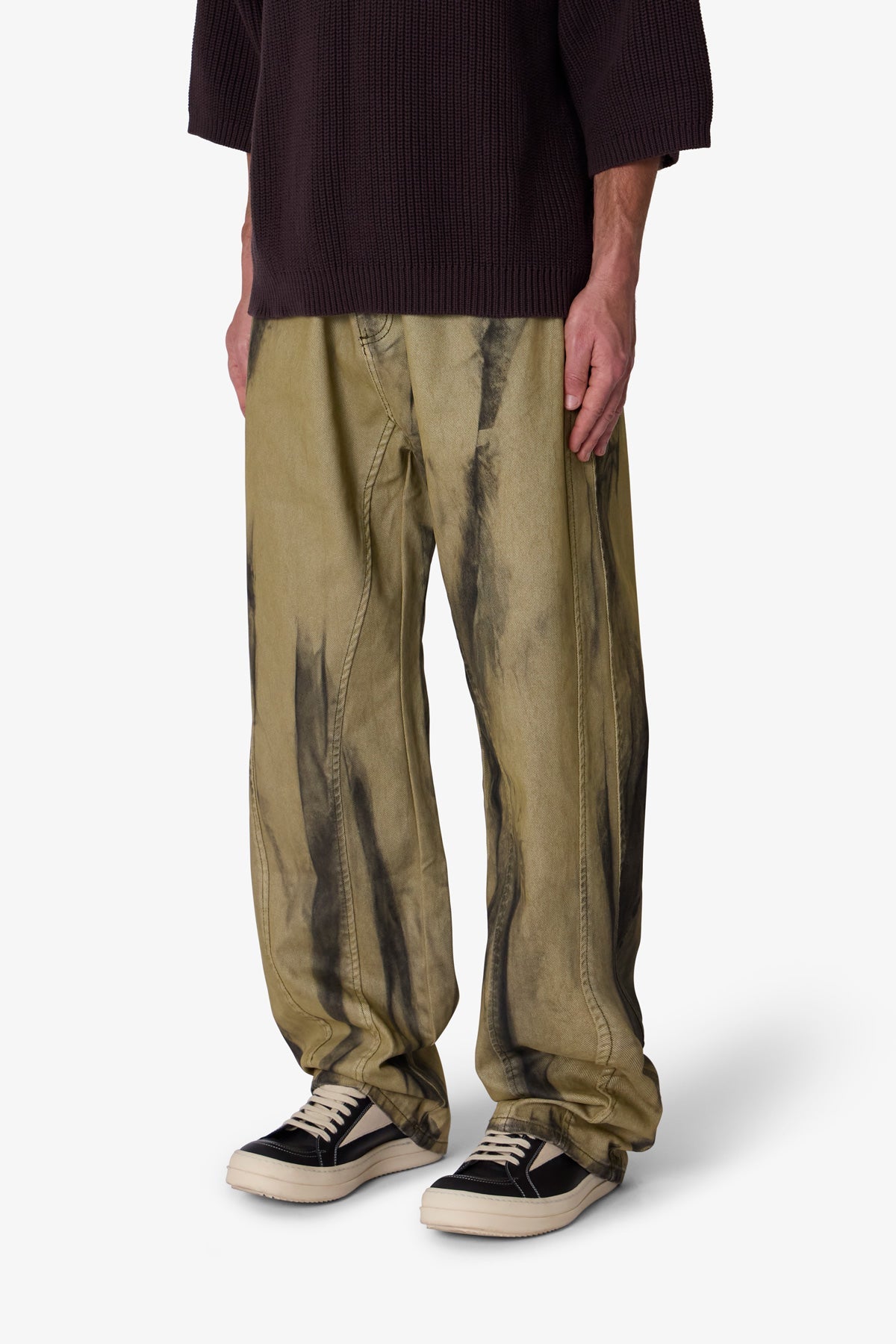 Ultra Baggy Tie Dye Denim | Black x Green