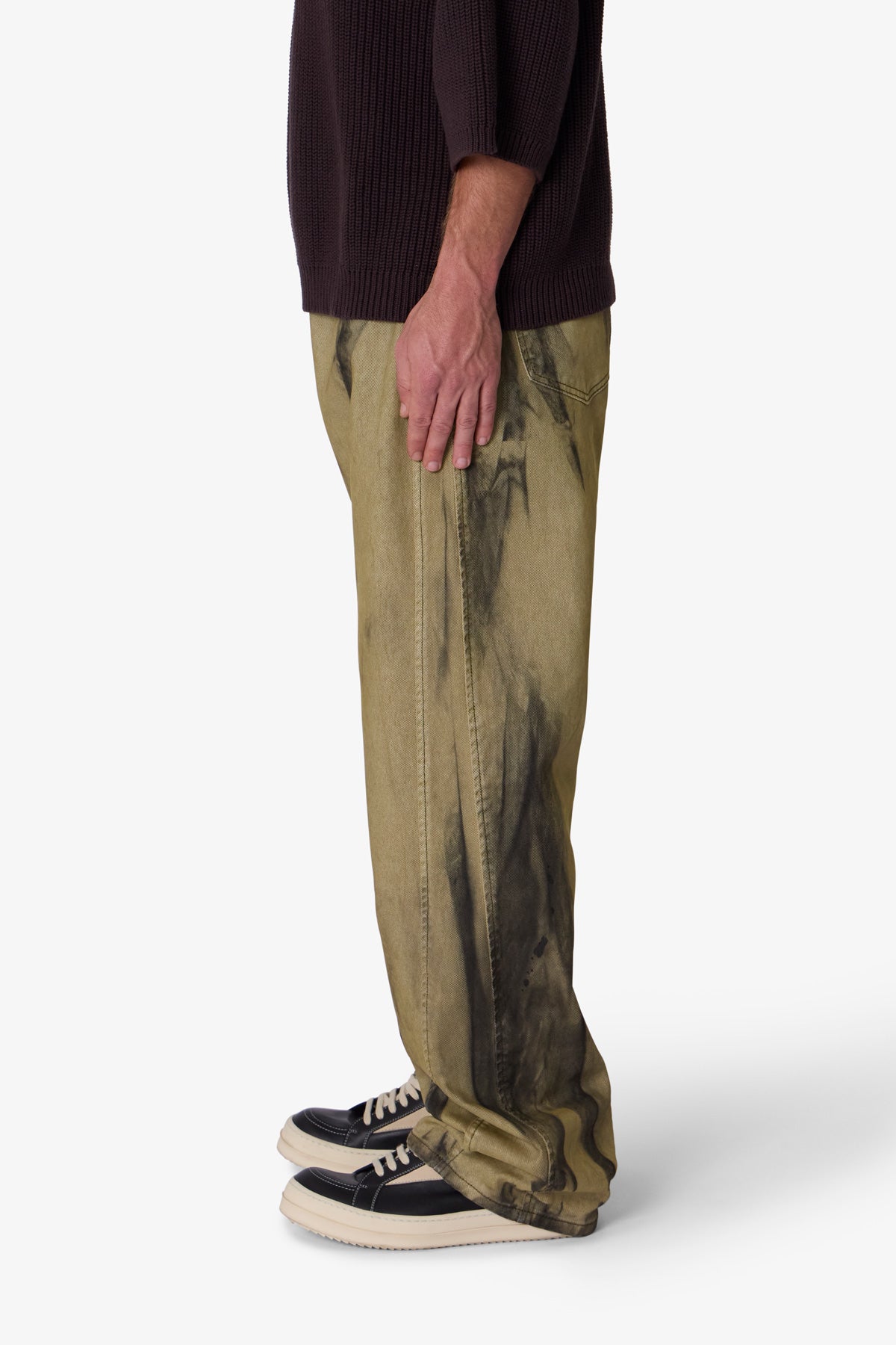 Ultra Baggy Tie Dye Denim | Black x Green