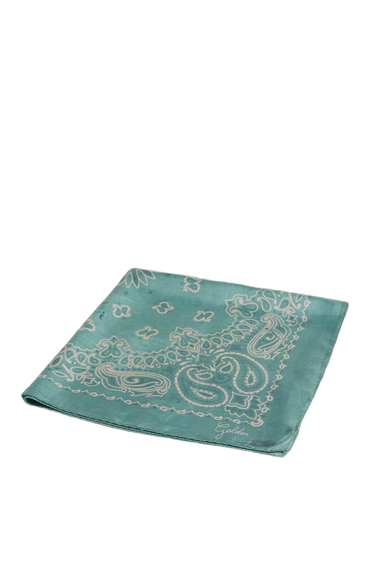 Unisex | Golden Collection Scarf with Paisley Pattern | Blue Tint
