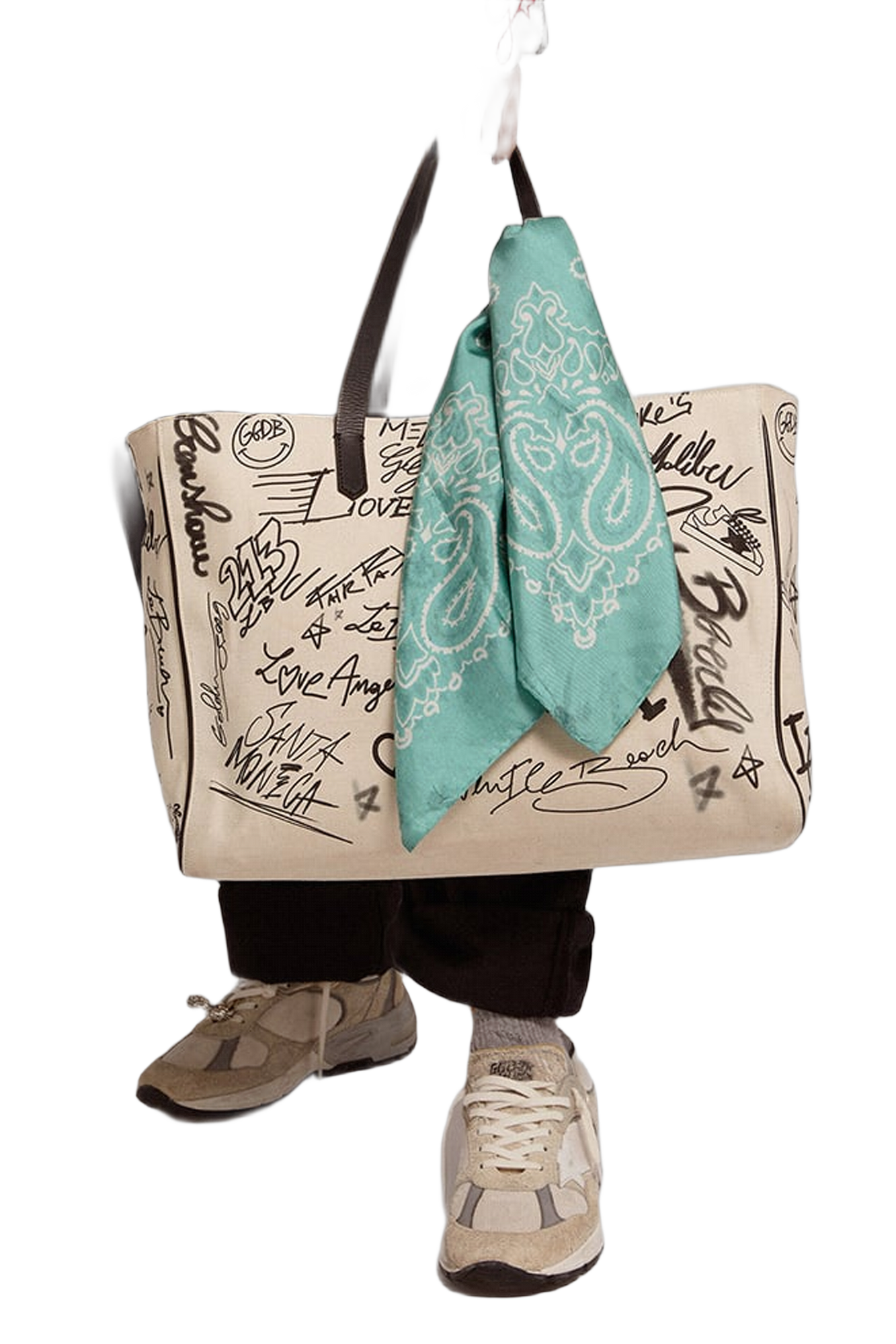 Unisex | Golden Collection Scarf with Paisley Pattern | Blue Tint