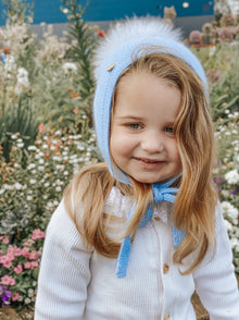 Unisex | Honeycomb Cashmere Bonnet | Blue