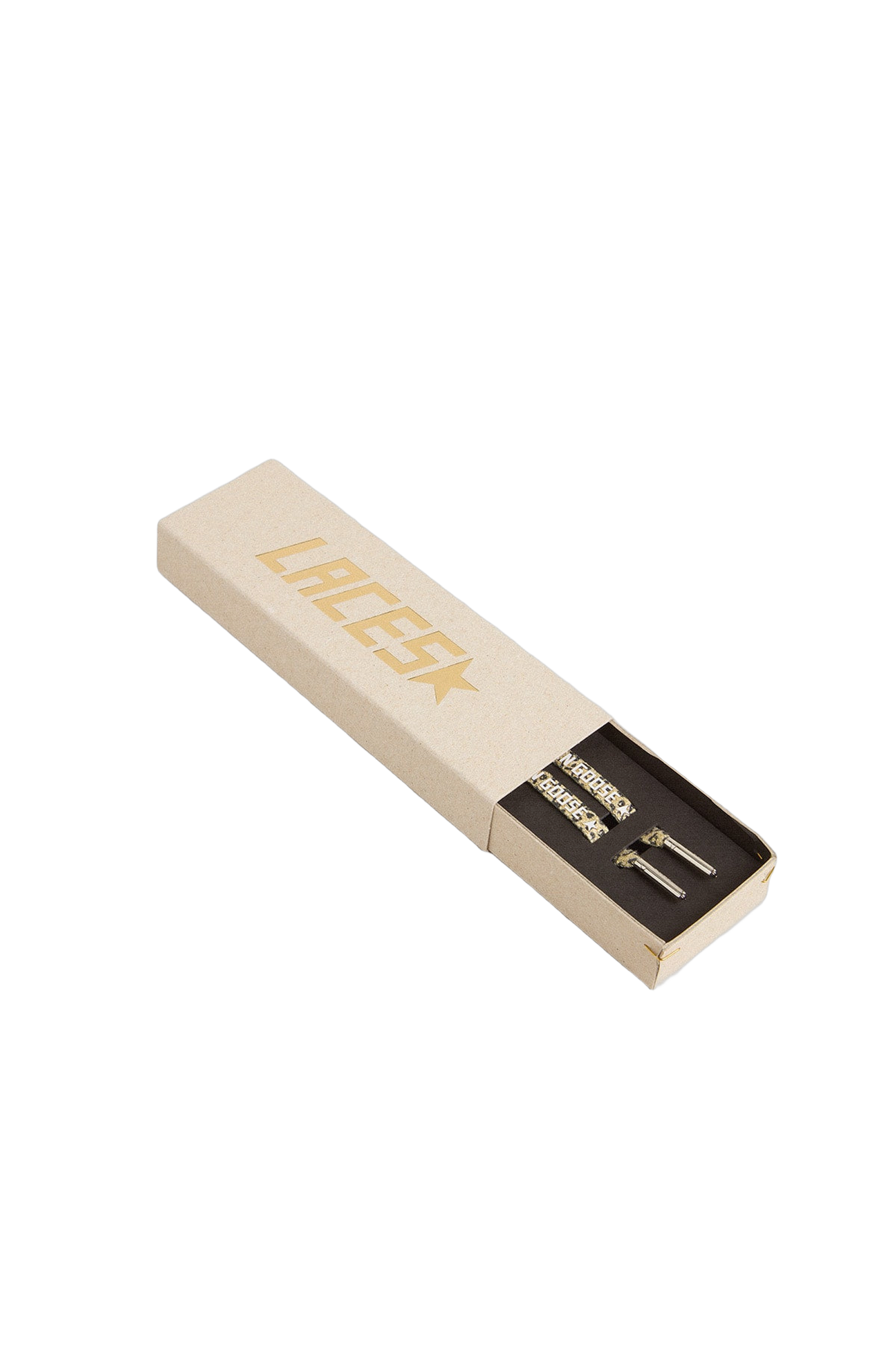 Unisex | Leopard-Print Laces with Contrasting Logo | Cappuccino x Black Leo x White