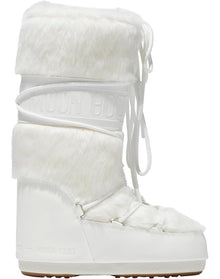 Adults | Moon Boot Classic Faux Fur | Optical White