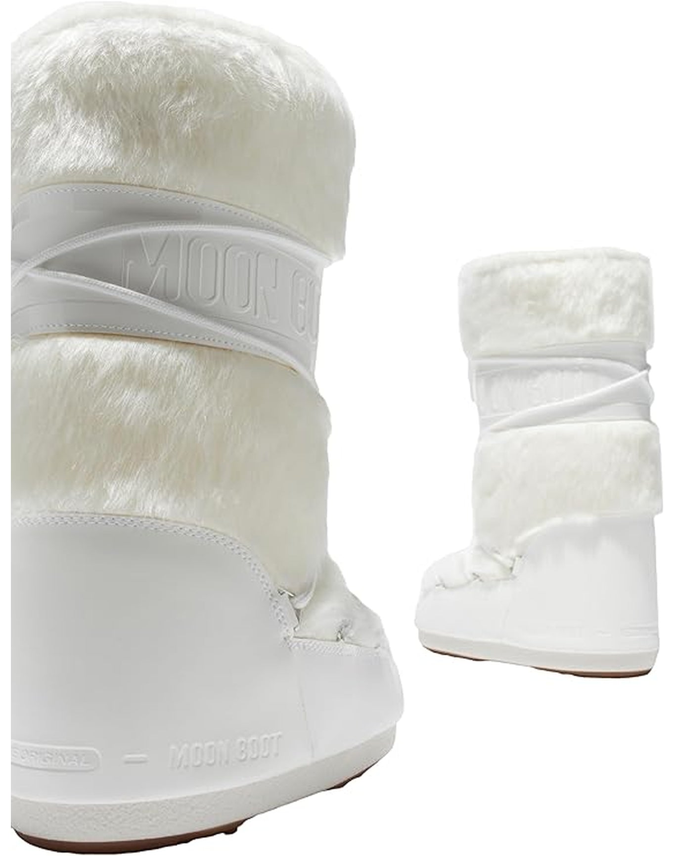 Adults | Moon Boot Classic Faux Fur | Optical White