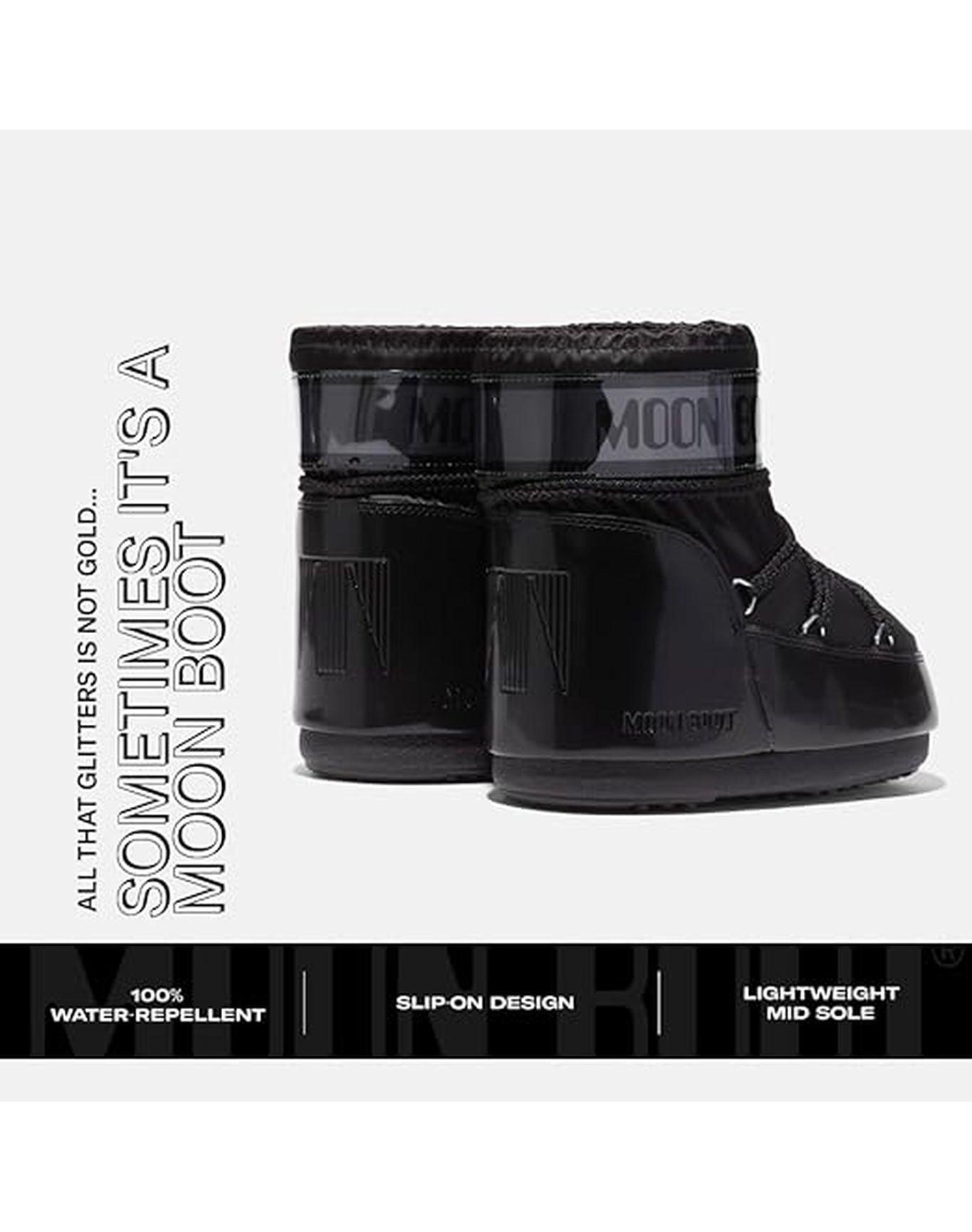 Adults | Moon Boot Classic Low Glance | Black